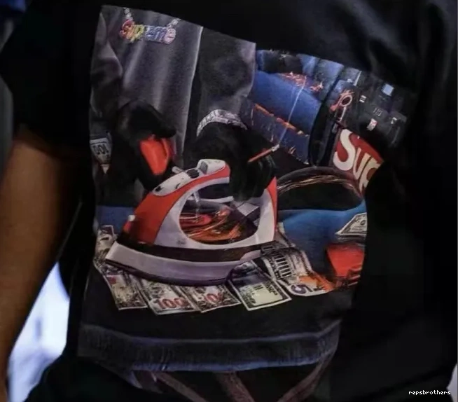 T-shirt S M Black L 22SS Necklace White Banknote BLING Large Tee Sleeve Gas and Short XL USD Iron 1009
